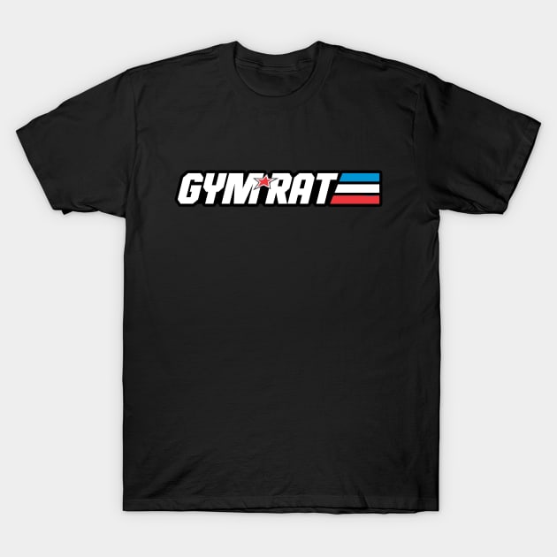 Gym Rat - Nostalgic Joe Soldier Logo Style T-Shirt by Cult WolfSpirit 
